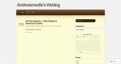 Desktop Screenshot of andreasmedia.wordpress.com