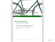 Tablet Screenshot of labikecommuter.wordpress.com
