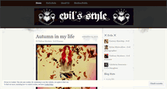 Desktop Screenshot of evilsstyle.wordpress.com