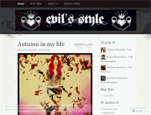 Tablet Screenshot of evilsstyle.wordpress.com