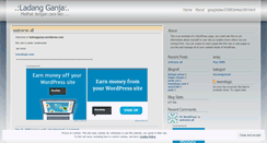 Desktop Screenshot of ladangganja.wordpress.com