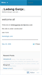 Mobile Screenshot of ladangganja.wordpress.com