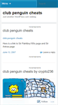 Mobile Screenshot of clubpenguincheatscrypto236.wordpress.com