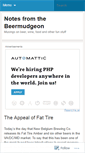 Mobile Screenshot of beermudgeon.wordpress.com