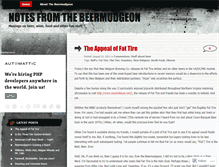 Tablet Screenshot of beermudgeon.wordpress.com