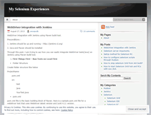 Tablet Screenshot of myselenium.wordpress.com