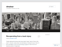 Tablet Screenshot of dmatear.wordpress.com