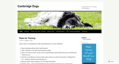Desktop Screenshot of cambridgedogs.wordpress.com