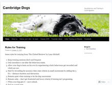 Tablet Screenshot of cambridgedogs.wordpress.com