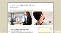 Desktop Screenshot of livebroadcastingonline.wordpress.com