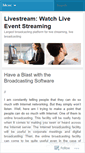 Mobile Screenshot of livebroadcastingonline.wordpress.com