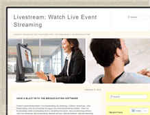 Tablet Screenshot of livebroadcastingonline.wordpress.com