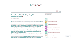 Desktop Screenshot of agusdotcom.wordpress.com
