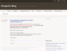 Tablet Screenshot of dnngeek.wordpress.com
