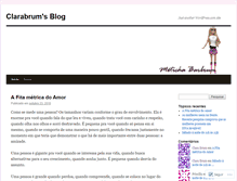 Tablet Screenshot of clarabrum.wordpress.com