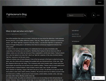 Tablet Screenshot of fightscience.wordpress.com