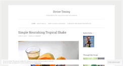 Desktop Screenshot of divinetiming.wordpress.com