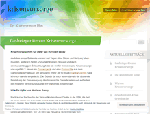 Tablet Screenshot of krisenvorsorge.wordpress.com