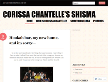 Tablet Screenshot of corissachantelle.wordpress.com