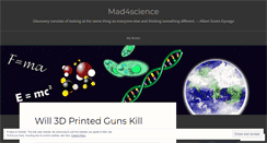 Desktop Screenshot of mad4science.wordpress.com