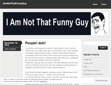 Tablet Screenshot of iamnotthatfunnyguy.wordpress.com