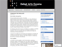 Tablet Screenshot of debatarts.wordpress.com
