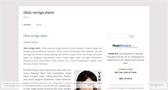 Desktop Screenshot of obatvertigoalamimanjur.wordpress.com