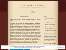 Tablet Screenshot of judemarian.wordpress.com