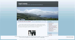 Desktop Screenshot of hopesaudacity.wordpress.com