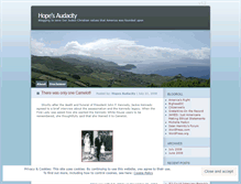Tablet Screenshot of hopesaudacity.wordpress.com