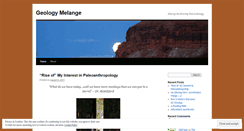 Desktop Screenshot of geologymelange.wordpress.com