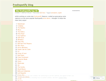 Tablet Screenshot of freshspotify.wordpress.com