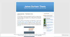 Desktop Screenshot of jamesdurham.wordpress.com