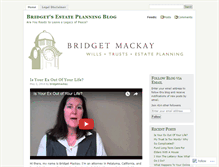 Tablet Screenshot of bridgetmackay.wordpress.com