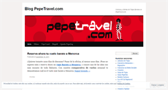 Desktop Screenshot of blogpepetravel.wordpress.com