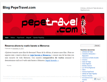 Tablet Screenshot of blogpepetravel.wordpress.com