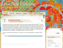 Tablet Screenshot of lovesickdialogue.wordpress.com