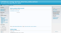 Desktop Screenshot of childrenblogs.wordpress.com