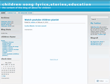 Tablet Screenshot of childrenblogs.wordpress.com