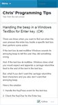 Mobile Screenshot of chrisprogrammingtips.wordpress.com