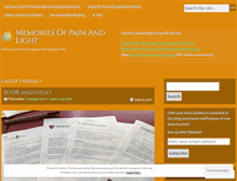 Tablet Screenshot of painandlight.wordpress.com