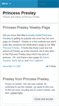 Mobile Screenshot of princesspresley.wordpress.com