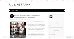 Desktop Screenshot of flikefrank.wordpress.com
