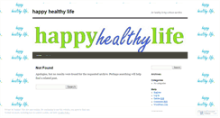 Desktop Screenshot of happyhealthylifehhl.wordpress.com