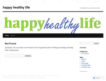 Tablet Screenshot of happyhealthylifehhl.wordpress.com