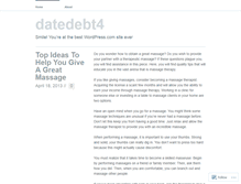 Tablet Screenshot of datedebt4.wordpress.com