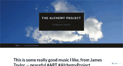 Desktop Screenshot of alchemyprojectemo.wordpress.com