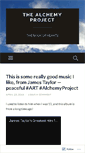 Mobile Screenshot of alchemyprojectemo.wordpress.com