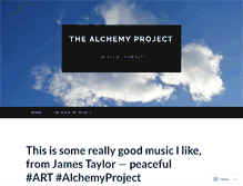 Tablet Screenshot of alchemyprojectemo.wordpress.com