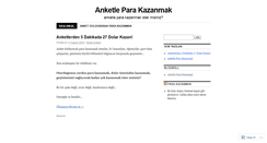 Desktop Screenshot of anketleparakazanmak.wordpress.com